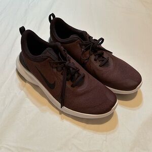 Nike flex trainers in Burgundy size 11
